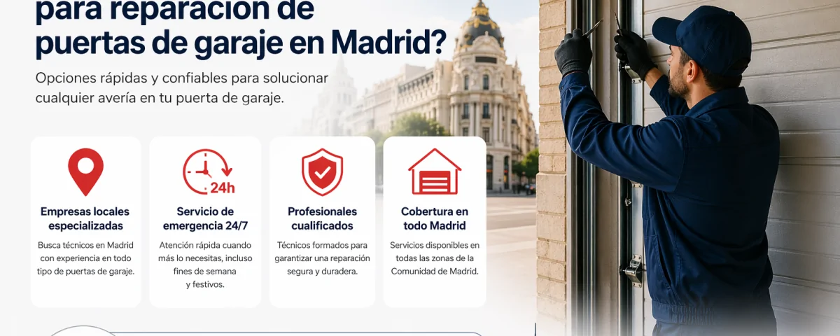 Donde encontrar servicios de emergencia para reparacion de puertas de garaje en Madrid 1200x480 - ¿Dónde encontrar servicios de emergencia para reparación de puertas de garaje en Madrid?