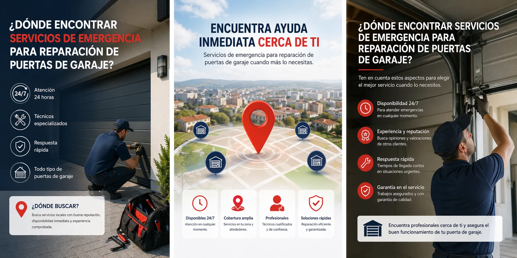 Donde encontrar servicios de emergencia para reparacion de puertas de garaje - &iquest;D&oacute;nde encontrar servicios de emergencia para reparaci&oacute;n de puertas de garaje en Madrid?