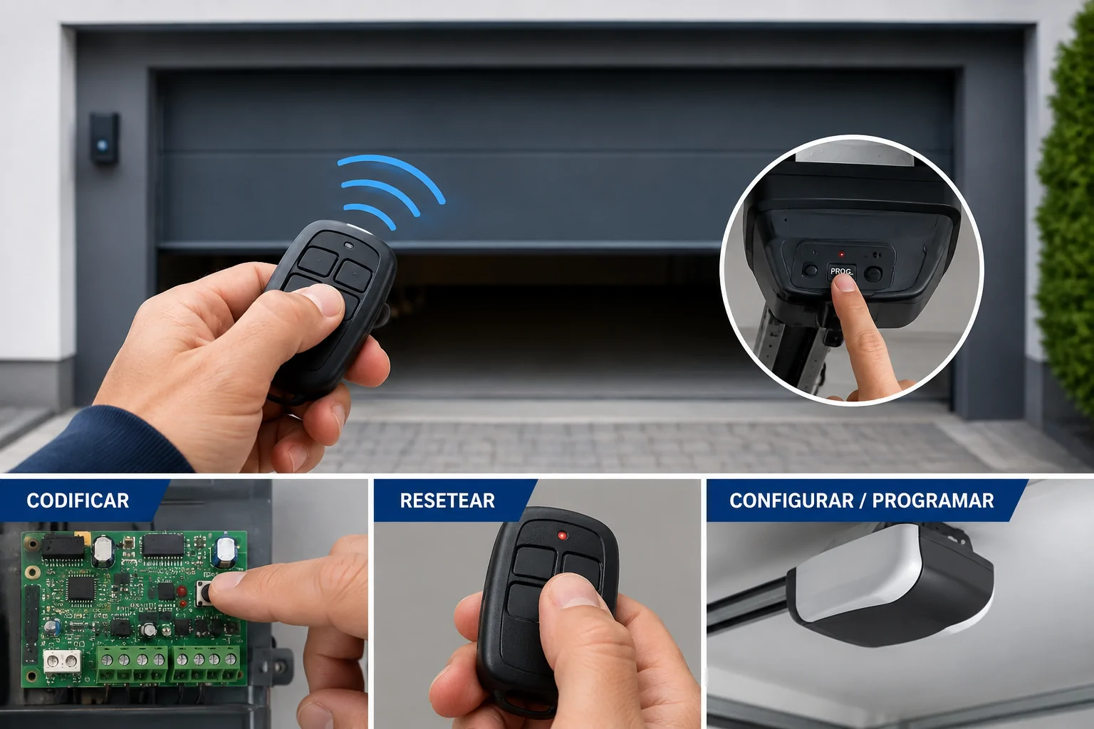 Codificar Resetear Configurar Programar Mando Garaje - Codificar Resetear Configurar Programar Mando Garaje
