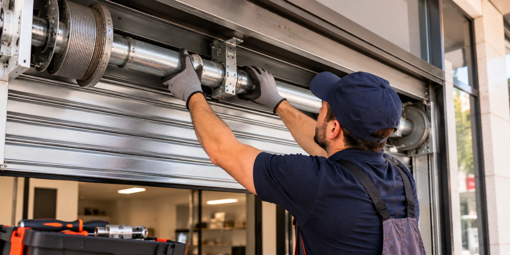 Instalacion y Reparacion Eje para Persianas de Local en Barcelona y Madrid - Instalaci&oacute;n y Reparaci&oacute;n Eje para Persianas de Local en Barcelona y Madrid